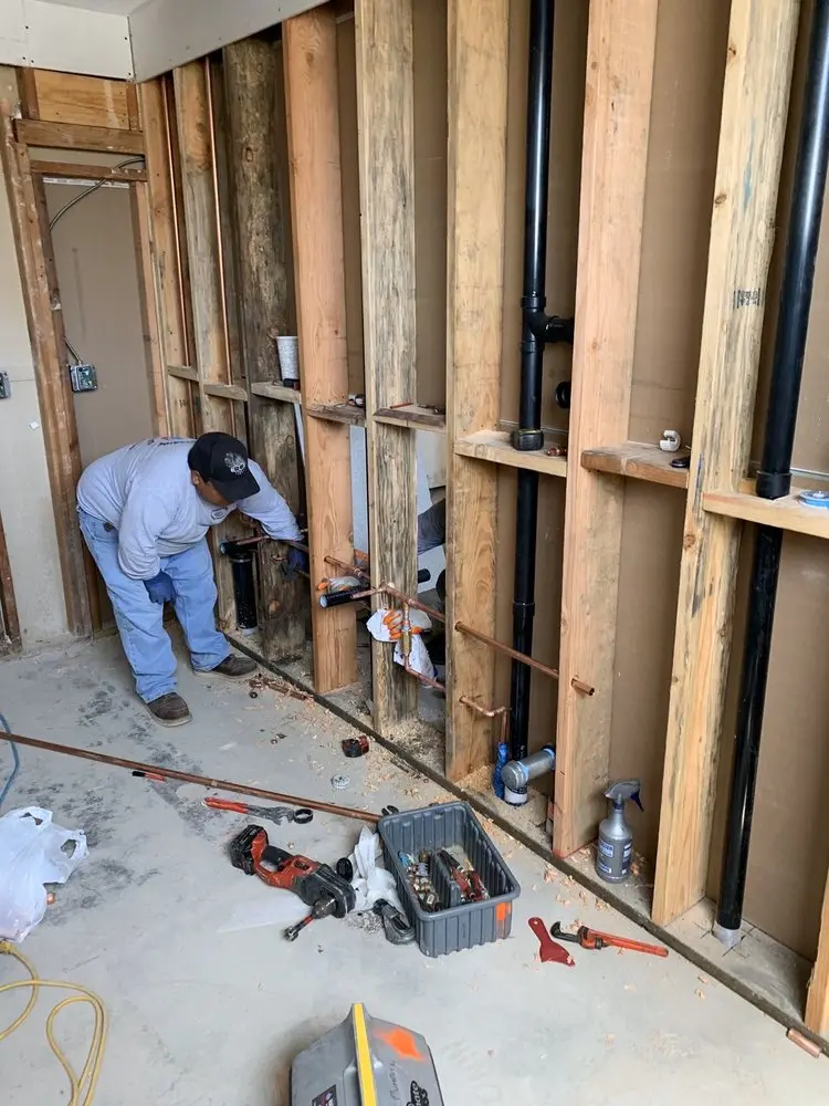 Commercial rough-in plumbing for Commercial Plumbing in Potomac